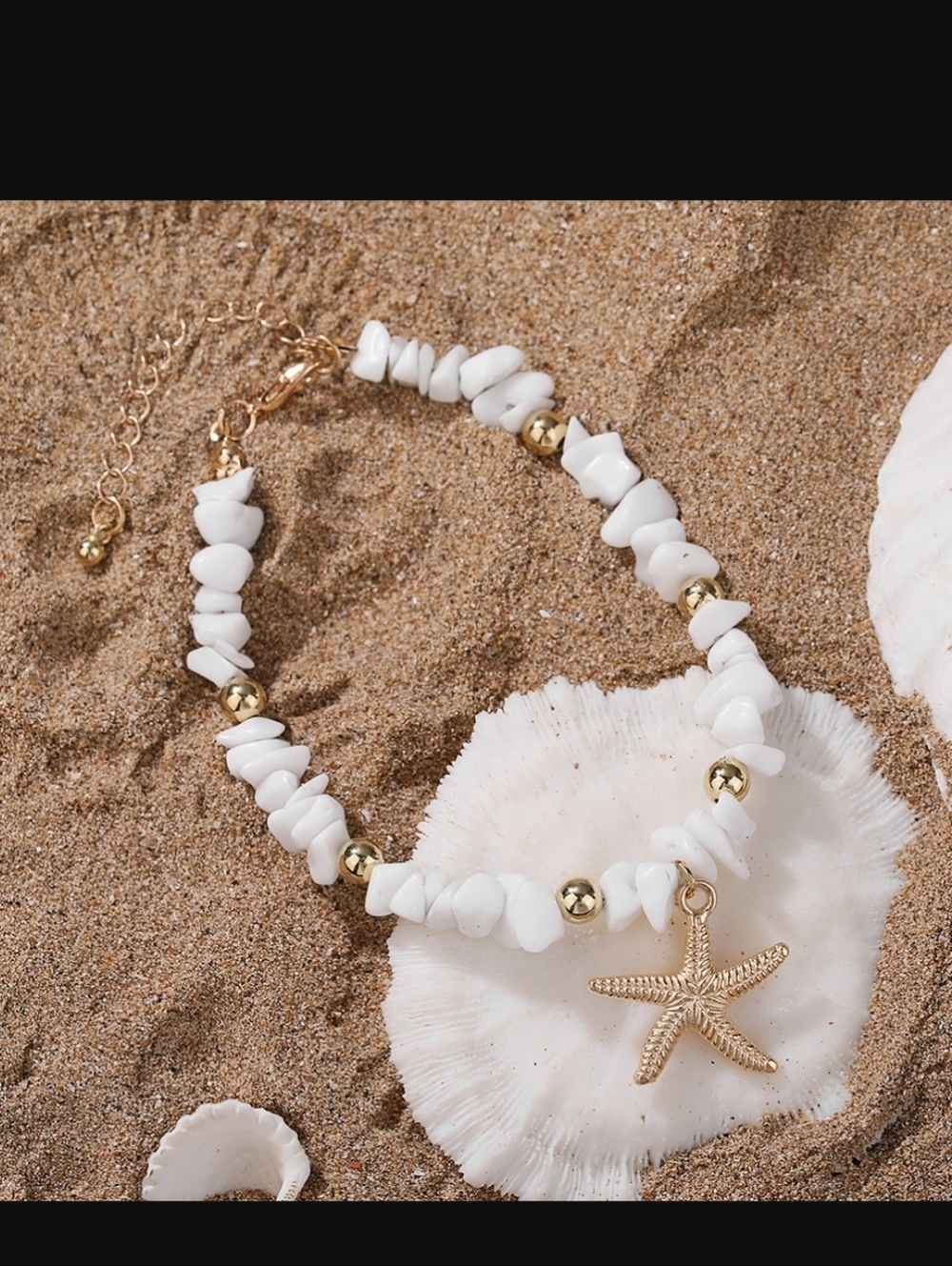 Beach Starfish Ankle Bracelet Boho Anklet - Picture 2 of 3